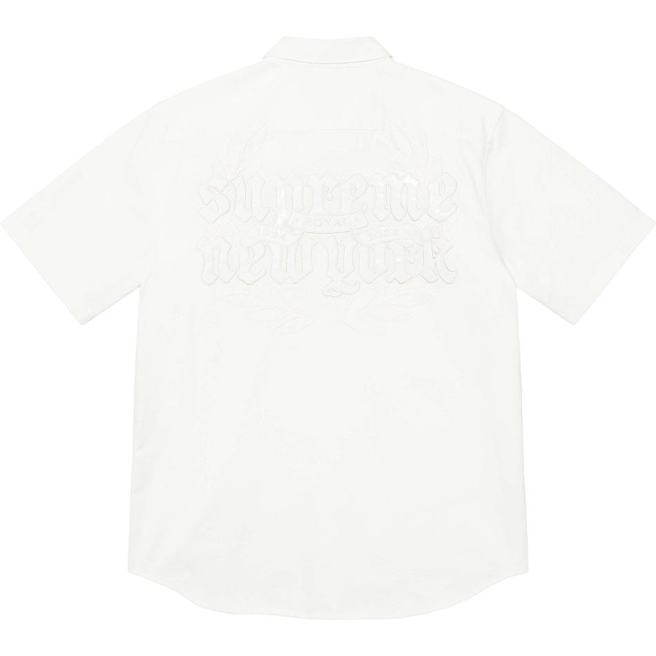 Camisas Supreme Croc Patch S/S Work Blancas | Supreme 243VD